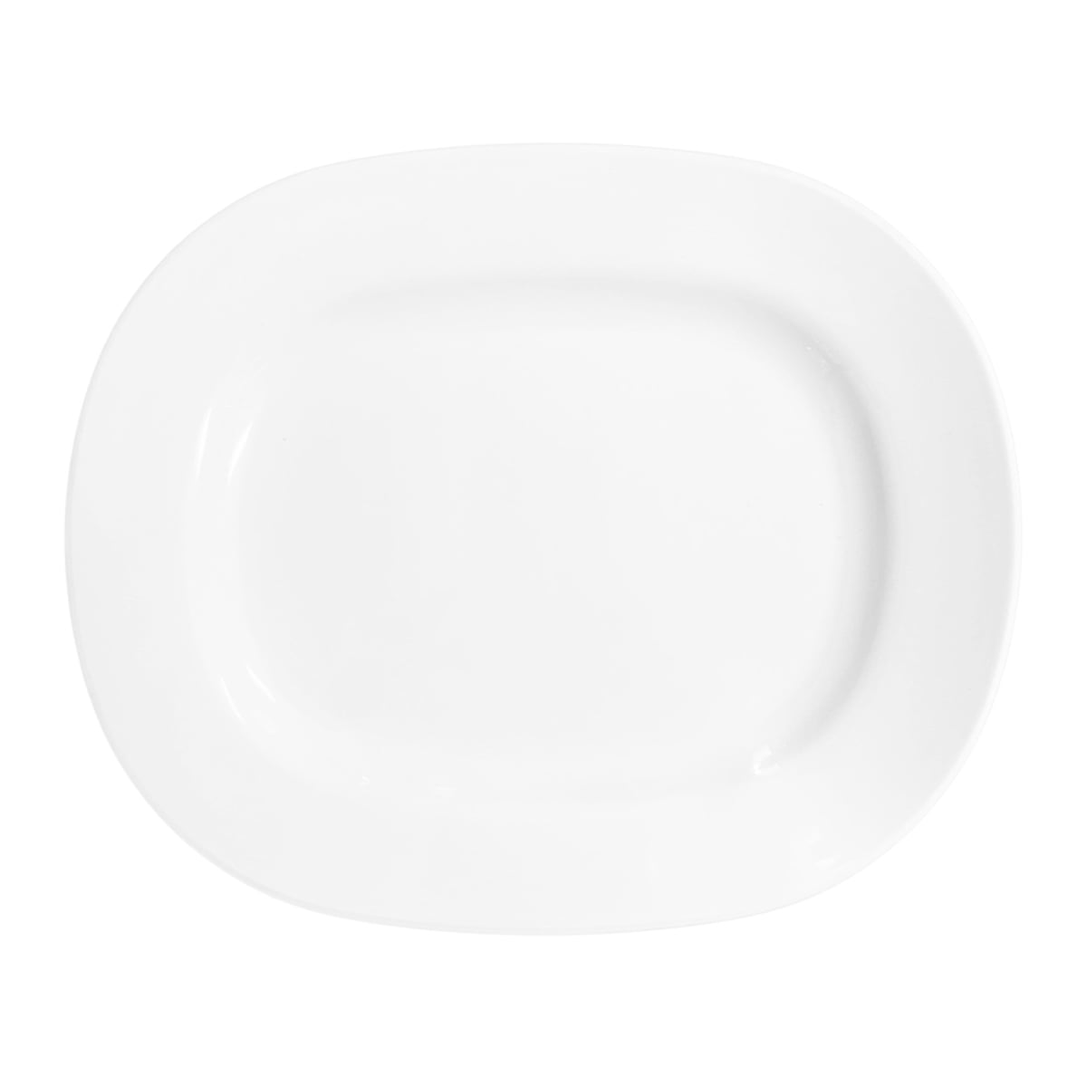 ท็อป จานเปลสี่เหลี่ยม 10 นิ้ว สีขาวนวล