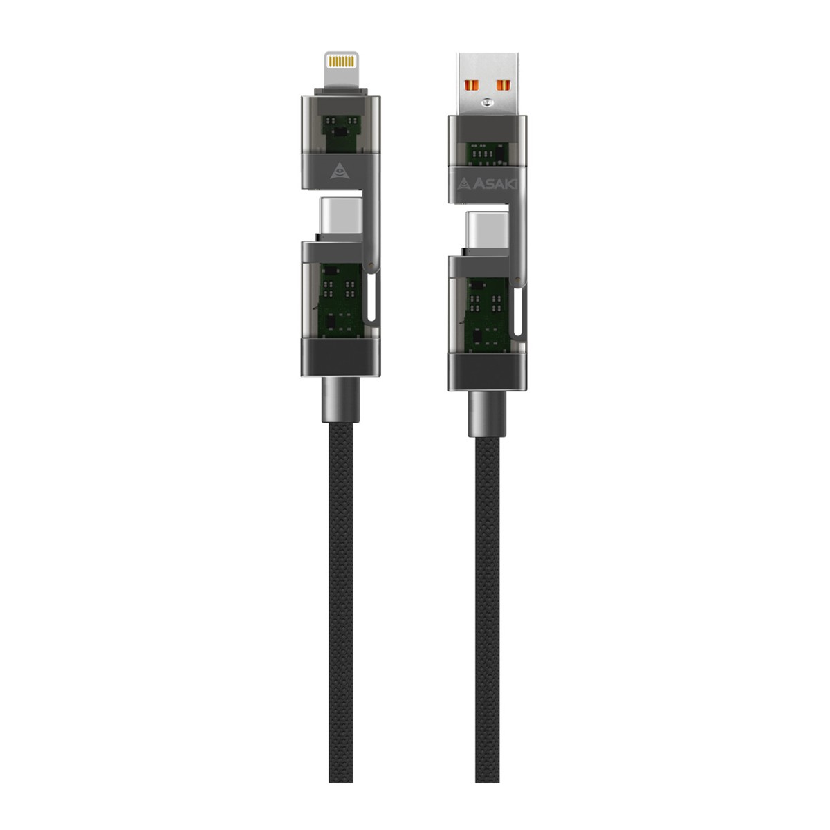 อาซากิ สายชาร์จ PD 4in1 รุ่น A-2383 คละสี_8