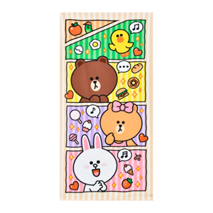 LINE FRIENDS Towel Stripe 2754