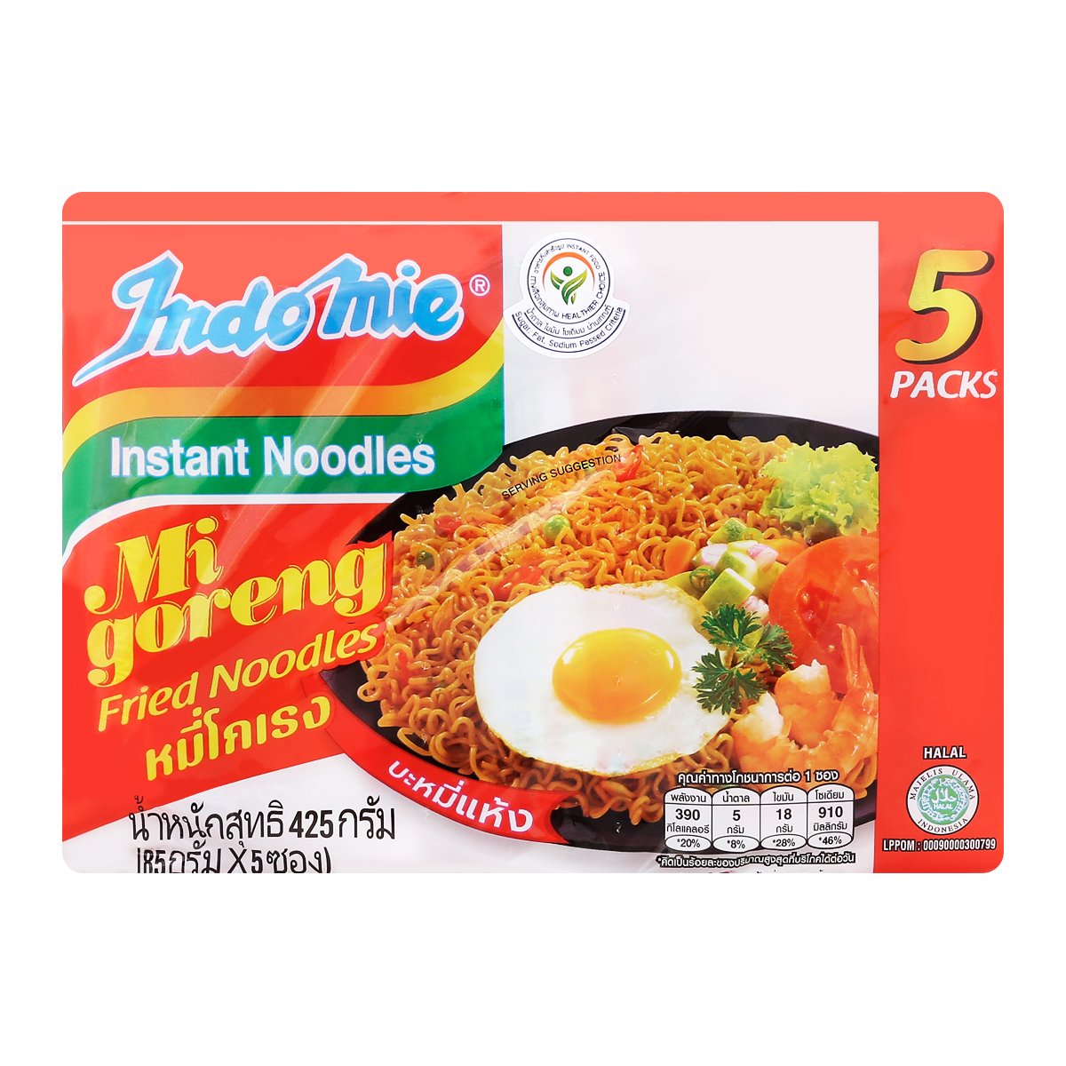 อินโดมี่ บะหมี่กึ่งสำเร็จรูป หมี่ โกเรง 85 ก. แพ็ค 5_2