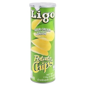 Ligo Sour Cream Onion Potato Chips 110g.