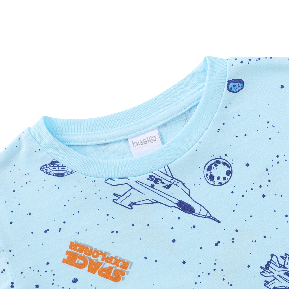 เบสิโค เสื้อยืดเด็กชาย รุ่น BVDS2409LB010 สีฟ้า_2