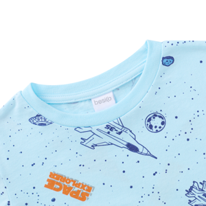 เบสิโค เสื้อยืดเด็กชาย รุ่น BVDS2409LB010 สีฟ้า_thumbnail_2
