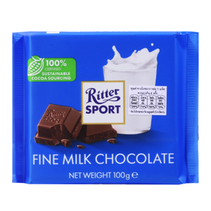 Ritter Sport Fine Milk Chocolate 100g.
