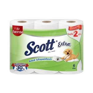 Scott Extra Toilet Tissue Double Roll Pack 6rolls