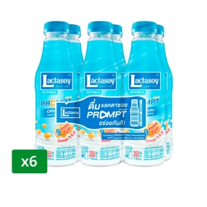 แลคตาซอย น้ำนมถั่วเหลืองพร้อมดื่ม รสหวานออริจินัล 350 มล. แพ็ค 6