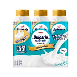 Meiji Bulgaria Drinking Yogurt Mild Sweetened Flavour 150ml. Pack 3
