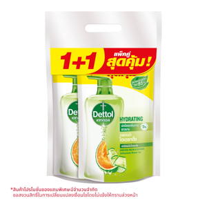 เดทตอล เจลอาบน้ำ แอนตี้แบคทีเรีย สูตรไฮเดรทติ้ง 400 มล. แพ็ค 2
