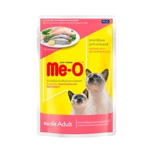 Me O Pouch Sadine with Red Snapper in Jelly 80g.