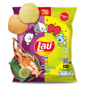 เลย์ ร็อค 2in1 รสกุ้งเผาและน้ำจิ้มซีฟู้ด 105 ก._thumbnail_1