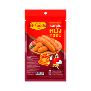 B-FOODS Smoked Crispy Chicken Frank Sausage 500 g.