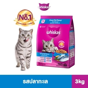 วิสกัส อาหารแมวชนิดเม็ด สำหรับแมวโต รสปลาทะเล 3 กก.
