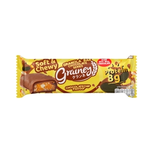 GRAINEY Plus Naked's Granola Bar Chocolate chip Almond Flavour Cover Milk Chocolate 30 g.