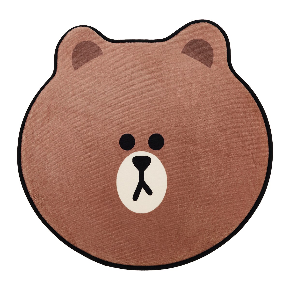 ไลน์ เฟรนส์ พรม Brown Di-Cut ขนาด 59 x 62 ซม.