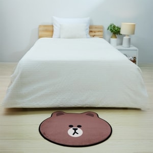ไลน์ เฟรนส์ พรม Brown Di-Cut ขนาด 59 x 62 ซม._thumbnail_3