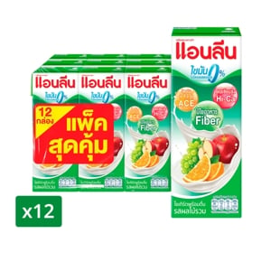 แอนลีน นมเปรี้ยวยูเอชที รสผลไม้รวม 180 มล. x 12 ชิ้น_thumbnail