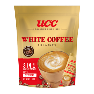 UCC White Coffee 3in1 Instant Coffee Mix 30g. Pack 12Sachets