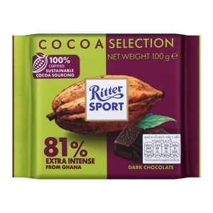 Ritter Sport Cocoa Selection 81percent 100g.