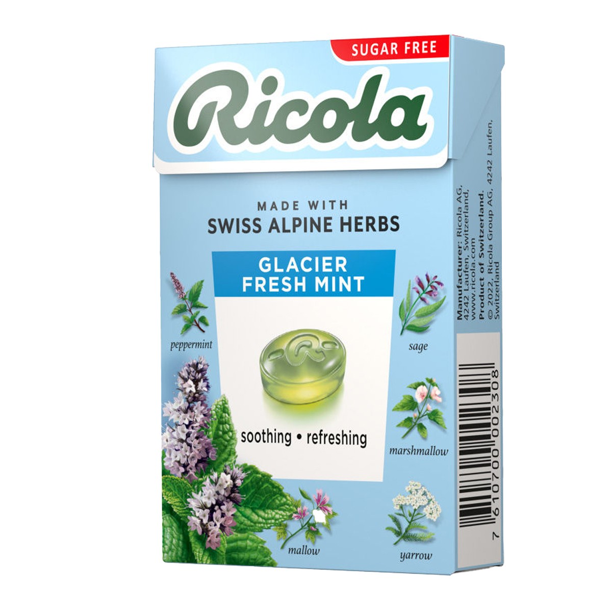 RICOLA GLACIER FRESH MINT SUGARFREE