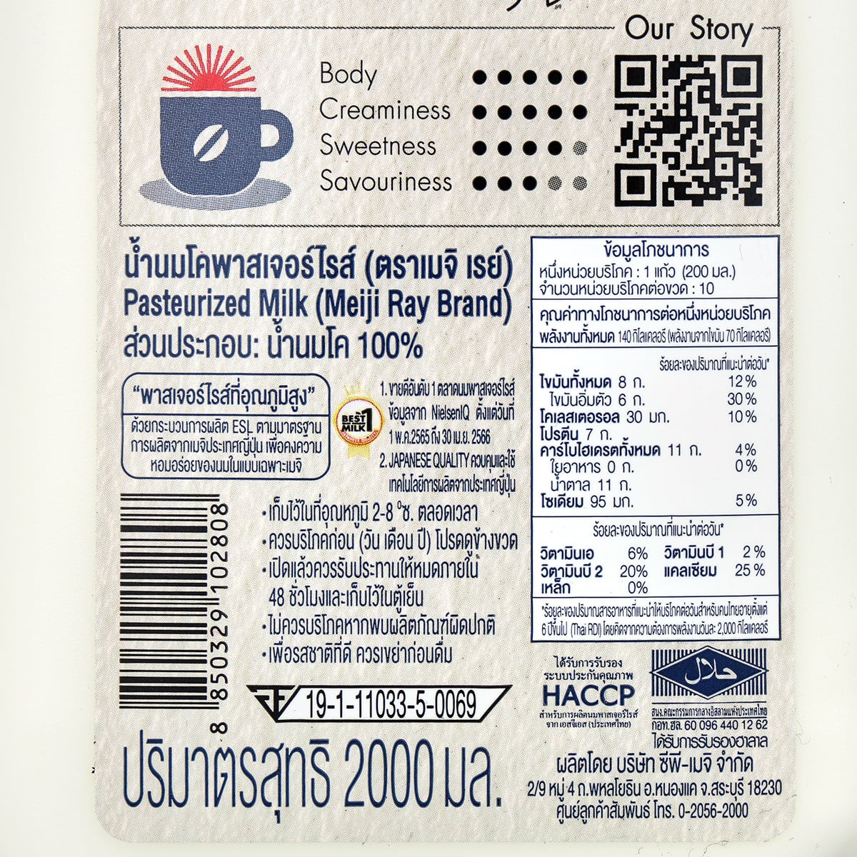 ซีพี-เมจิ เรย์ นมพาสเจอร์ไรส์ 2000 มล._3