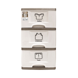 KEYWAY 3-Drawer Cabinet K-233 Beige