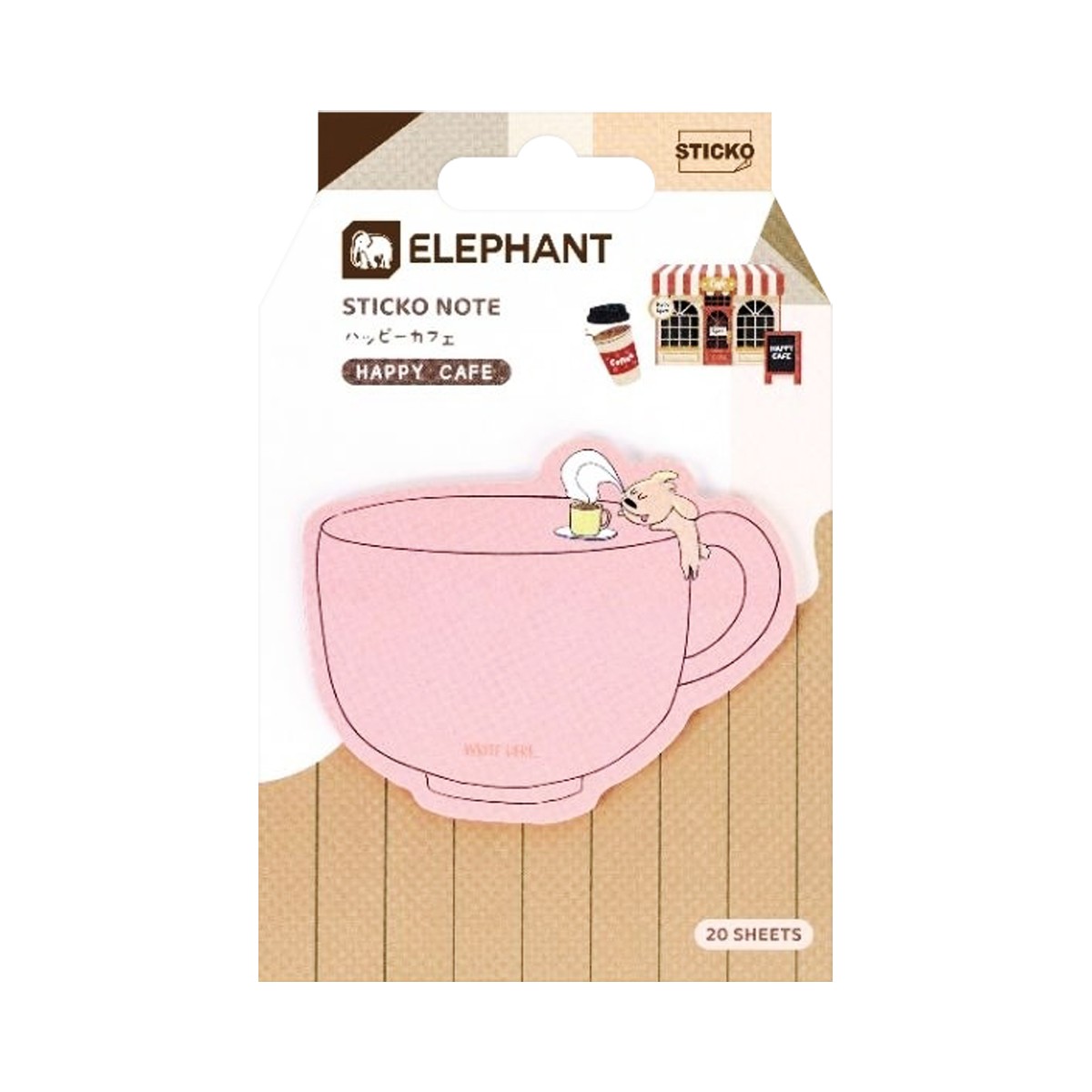 ตราช้าง กระดาษโน้ตแฟนซี รุ่น Happy Cafe คละแบบ_4