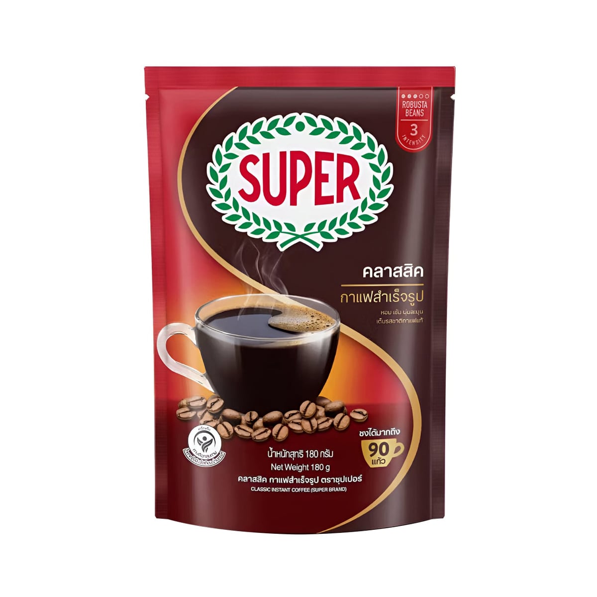 ซุปเปอร์ คลาสสิก กาแฟสำเร็จรูป 180 ก.