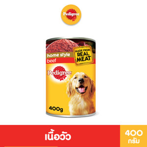 Pedigree Adult Beef Dog Food Wet Can 400g.