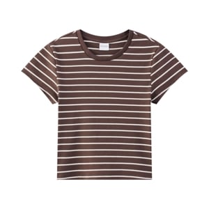 เบสิโค เสื้อยืดผู้หญิง สีน้ำตาล_thumbnail