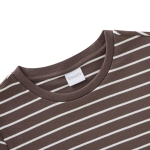 เบสิโค เสื้อยืดผู้หญิง สีน้ำตาล_thumbnail_2