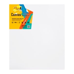 I-PAINT Stetched Canvas 280 g/m² No. IPCV-2430 Size 24 x 30 cm. White Color