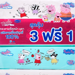 นุดา ซอฟท์แพ็ค กระดาษเช็ดหน้า 120 แผ่น แพ็ค 3+1_thumbnail_7