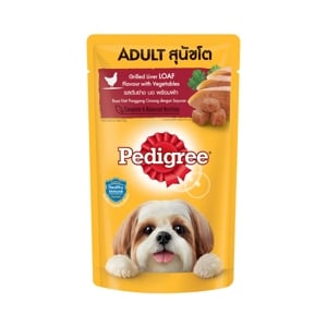 PEDIGREE Wet Dog Food Grilled Liver Loft with Vegetables Flavor 130 g.