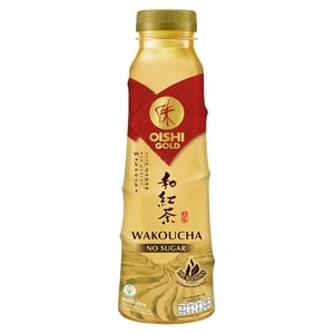 Oishi Gold Wakoucha Tea Drink No Sugar 400ml.