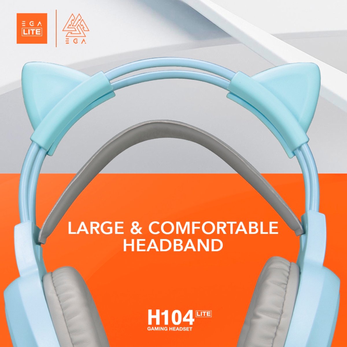 อีจีเอ หูฟังเกมมิ่ง รุ่น H104 LITE คละสี_8