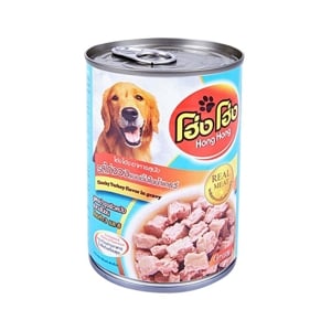 HONG HONG Wet Dog Food Chunky Turkey Flavor in Gravy Flavor 400 g.