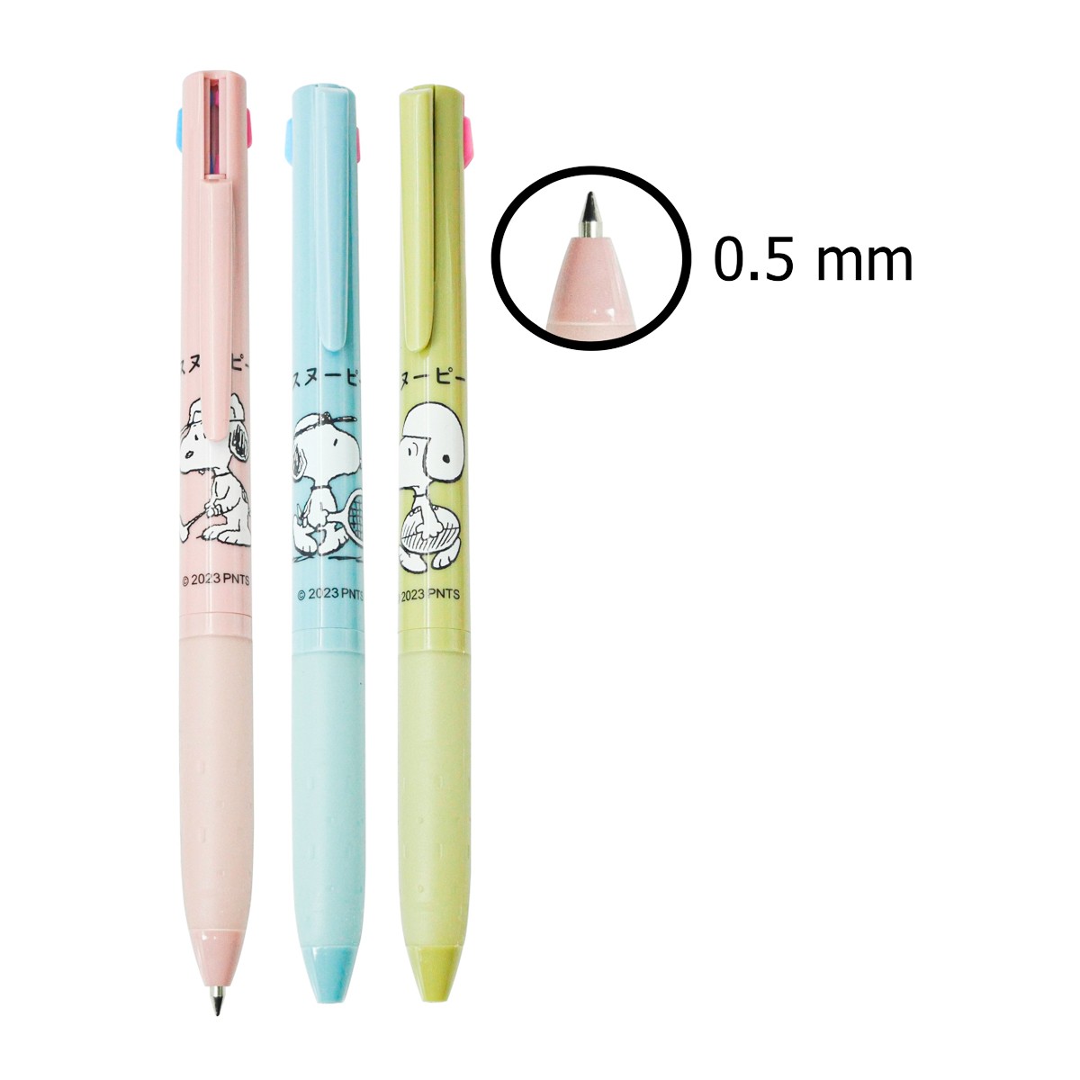 เอ็มแอนด์จี x สนูปี้ ปากกาลูกลื่น 2 สี 3 ไส้ รุ่น SBPT4334 คละลาย_4