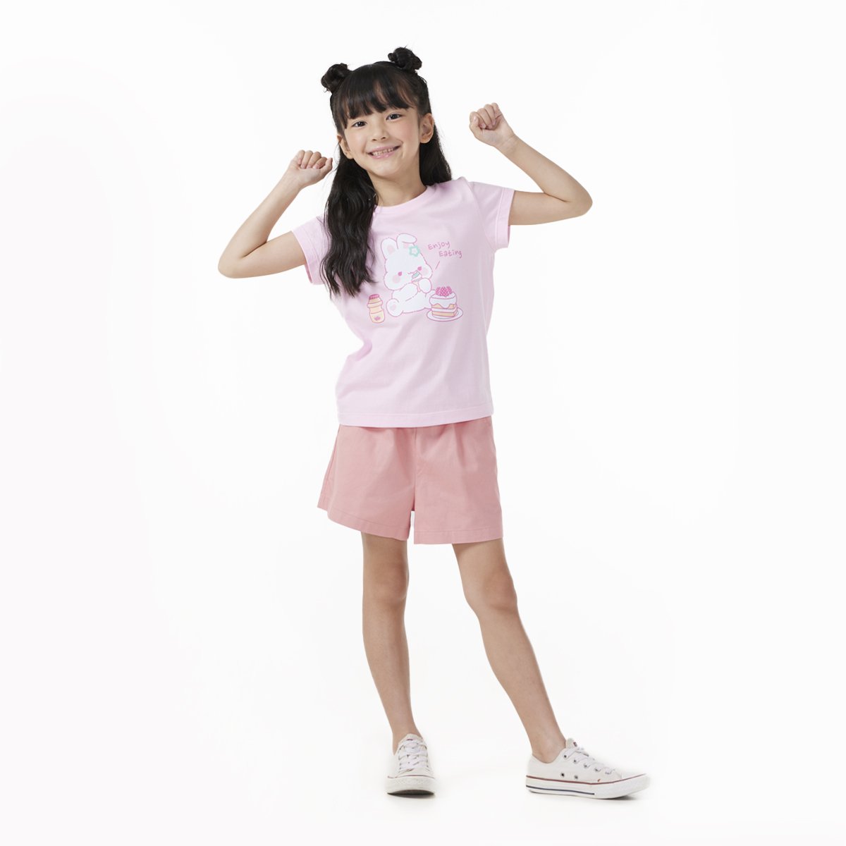 เบสิโค เสื้อยืดพิมพ์ลายสำหรับเด็กหญิง รุ่น BCAL2404LG002 สีชมพู_6