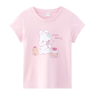 เบสิโค เสื้อยืดพิมพ์ลายสำหรับเด็กหญิง รุ่น BCAL2404LG002 สีชมพู_thumbnail