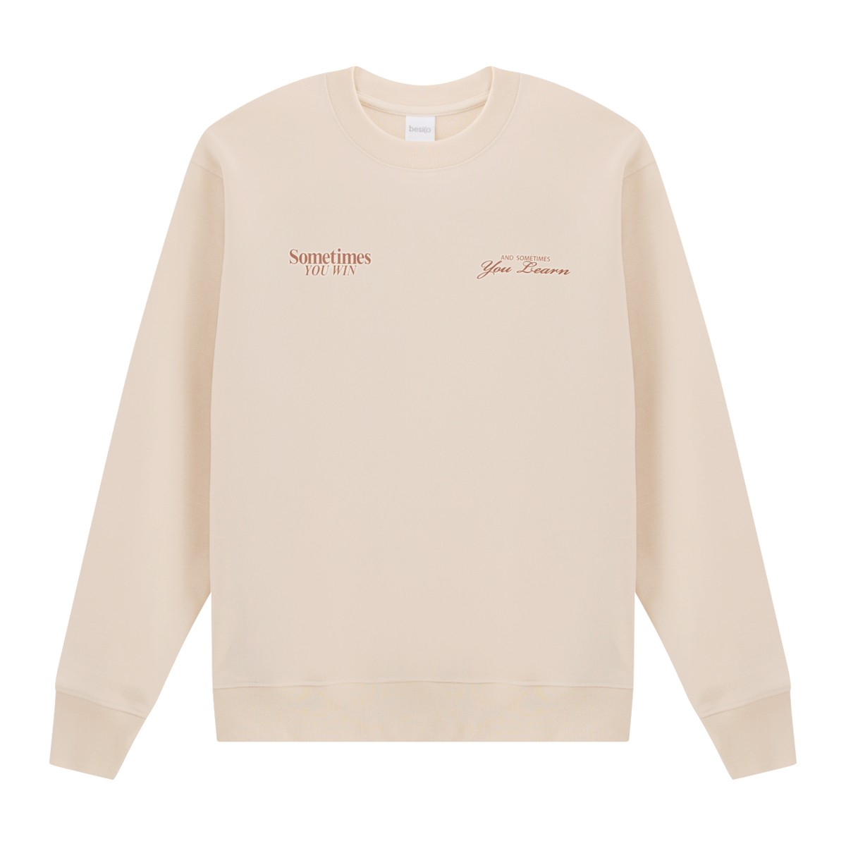 เบสิโค เสื้อยืดแขนยาวผู้ชาย รุ่น FSWN25Q4YM08W สีเบจ