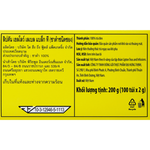 ลิปตัน ชาดำชนิดซอง แพ็ค 100 ซอง_thumbnail_4