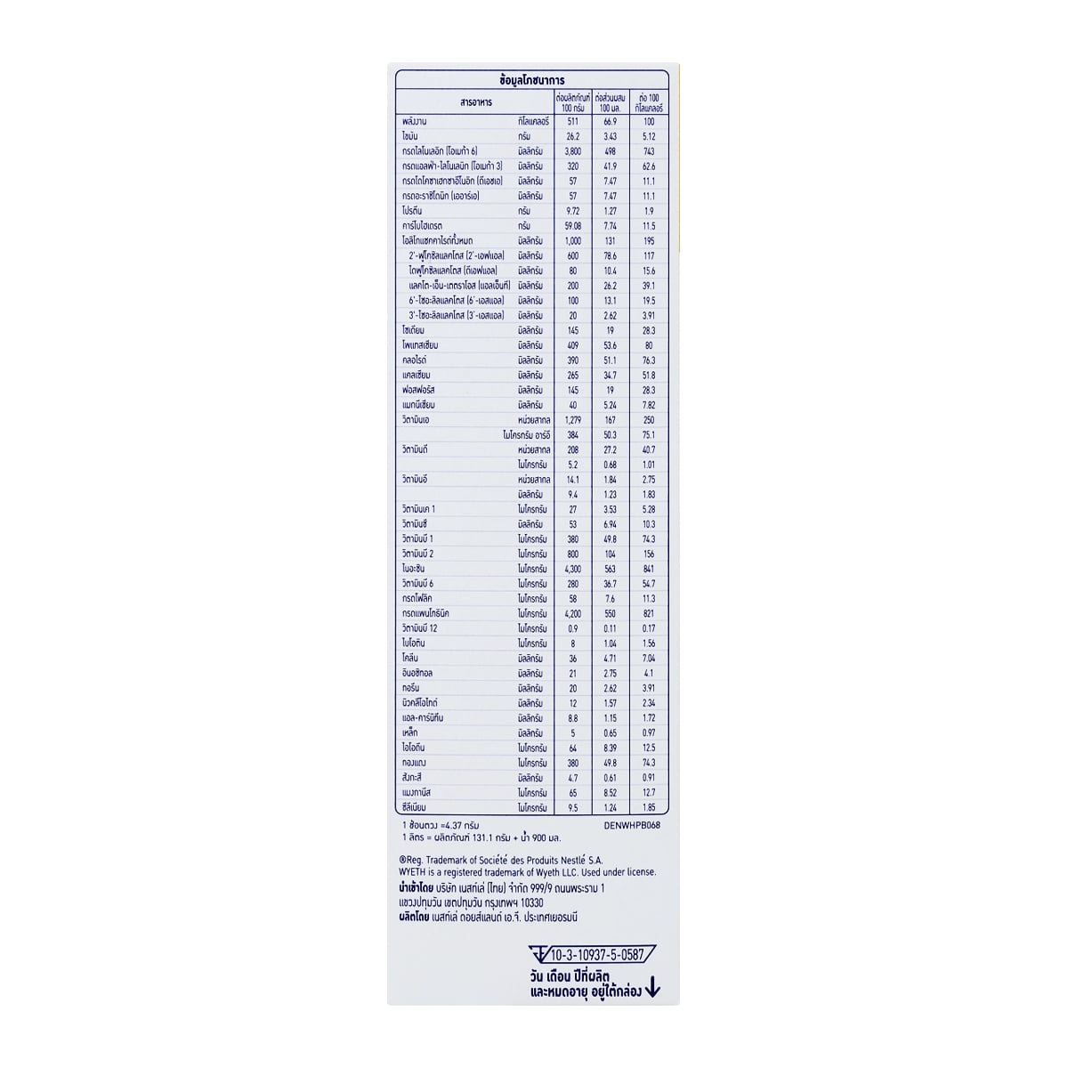 เอส-26 โกลด์ โปร เอชเอ 1 นมผงดัดแปลงสำหรับทารกอายุแรกเกิด-1ปี 500 ก._1