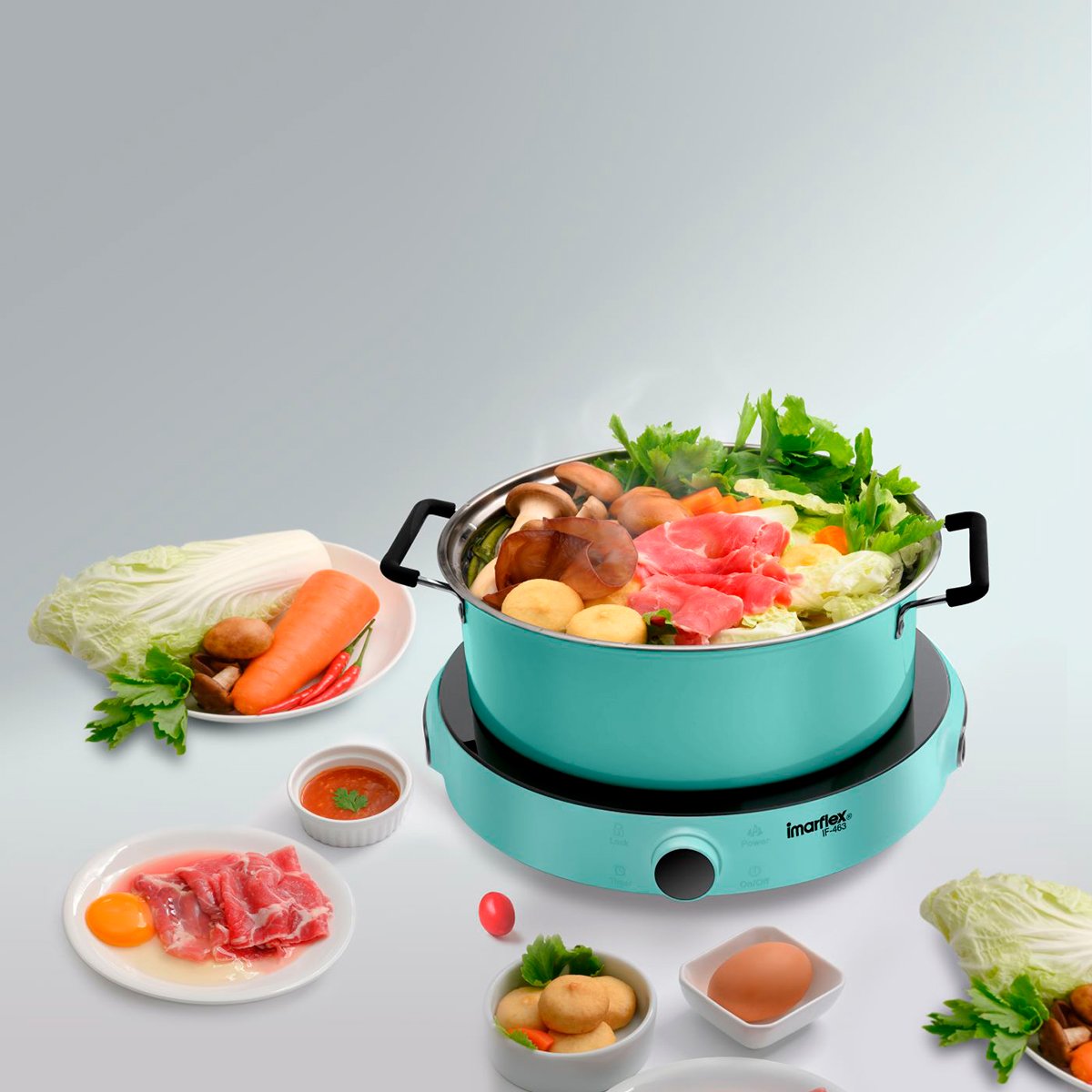 อิมาร์เฟล็กซ์ เตาแผ่นความร้อนไฟฟ้า 1600 วัตต์ รุ่น IF-463 (สินค้าคละสี ไม่สามารถเลือกได้)_9