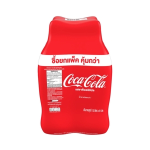 โค้ก น้ำอัดลม รสออริจินัล สูตรน้ำตาลน้อยกว่า 1.5 ล. x 4 ชิ้น