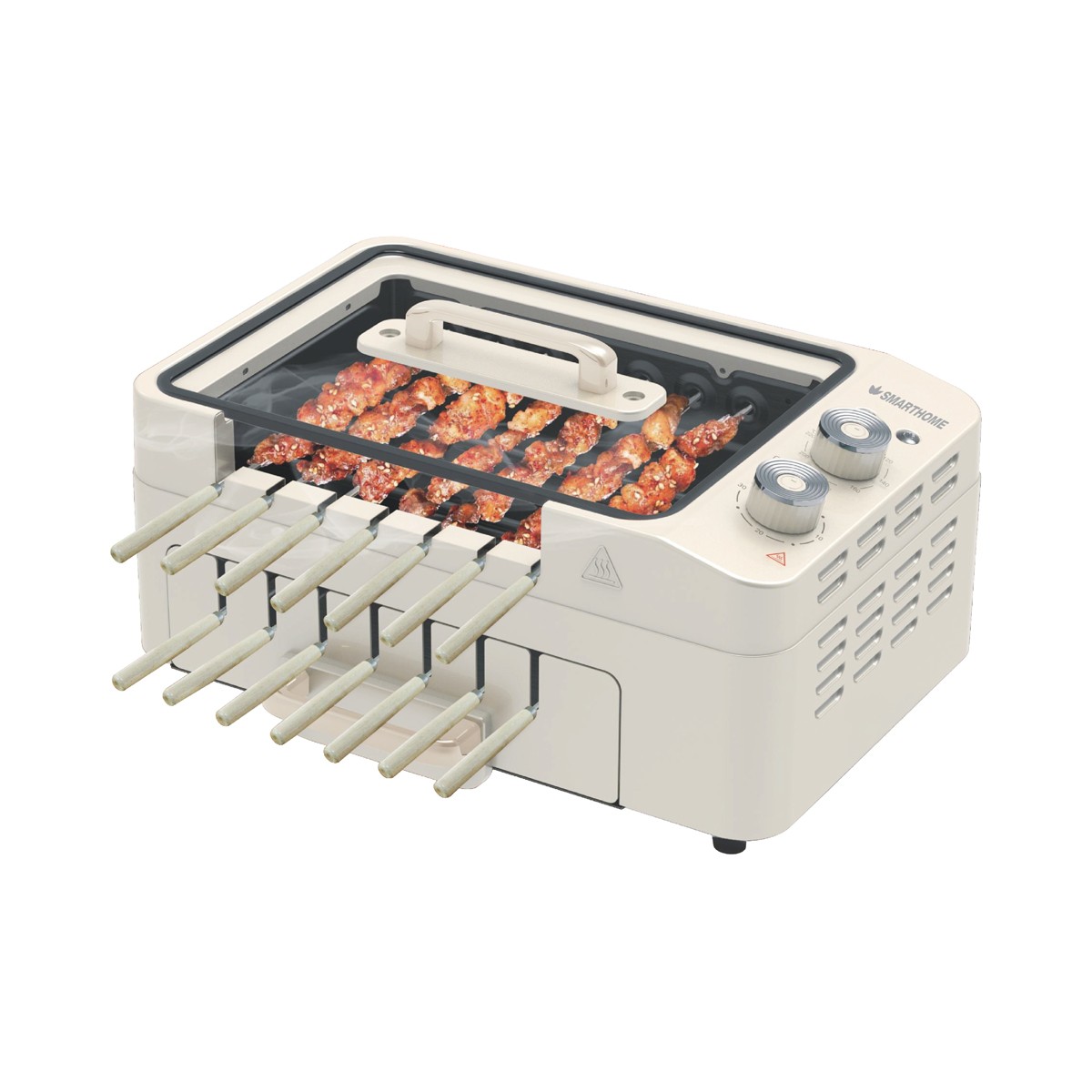 สมาร์ทโฮม เตาบาร์บีคิวไฟฟ้า รุ่น SM-BBQ1200 สีขาว_1