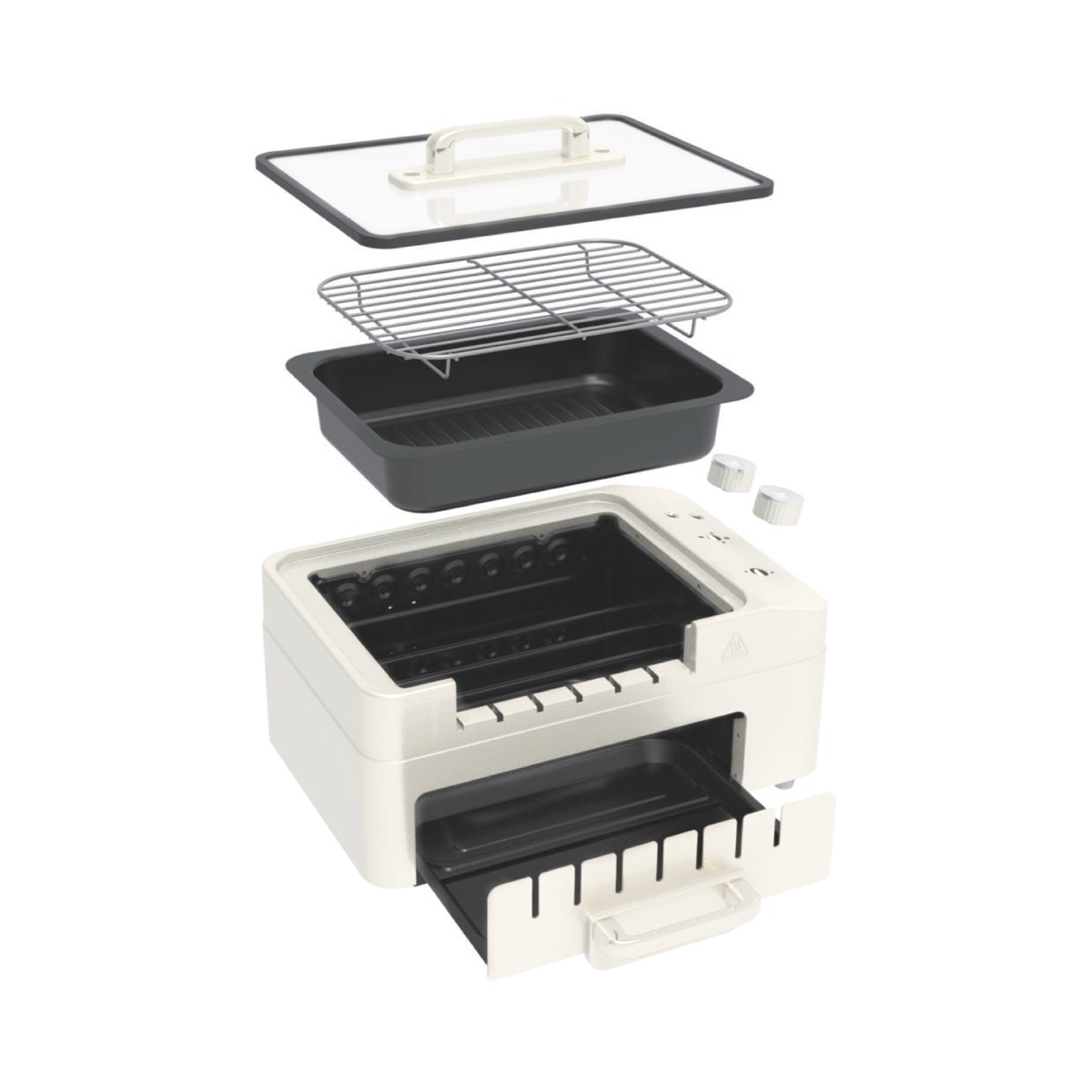สมาร์ทโฮม เตาบาร์บีคิวไฟฟ้า รุ่น SM-BBQ1200 สีขาว_3