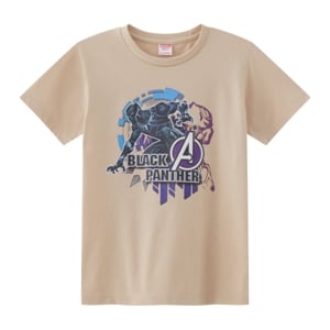 มาร์เวล x เบสิโค เสื้อยืดพิมพ์ลายแบล็คแพนเธอร์ สำหรับเด็กชาย รุ่น BMTN2411LB004 สีเบจ_thumbnail