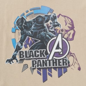 มาร์เวล x เบสิโค เสื้อยืดพิมพ์ลายแบล็คแพนเธอร์ สำหรับเด็กชาย รุ่น BMTN2411LB004 สีเบจ_thumbnail_3