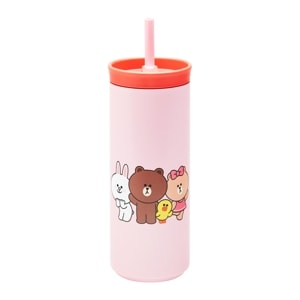 ไลน์ เฟรนส์ แก้วน้ำ+หลอด 550 มล. รุ่น CF2504HI13 คละสี