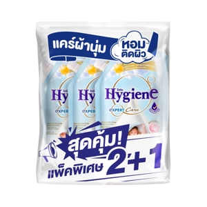 ไฮยีน เอ็กซ์เพิร์ท แคร์ น้ำยาปรับผ้านุ่มสูตรเข้มข้นพิเศษ มอร์นิ่ง ฮัก 480 มล. แพ็ค 2+1_thumbnail